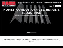Tablet Screenshot of cornerguardsonline.com